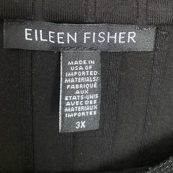 Eileen Fisher Washable Stretch Rib Funnel Neck Dress Easy Fit Knee Length Siz 3X - Picture 4 of 9